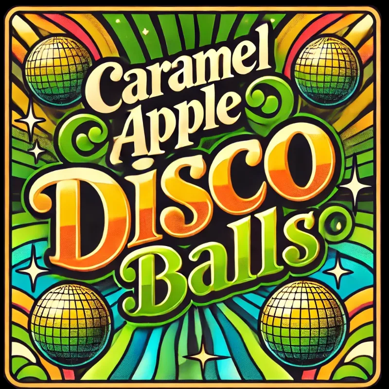 Caramel Apple Disco Balls freeze-dried candy