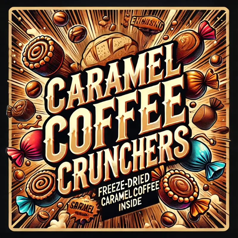 Caramel-Coffee Crunchers freeze-dried candy
