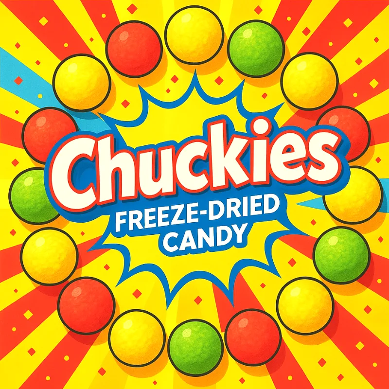 Chuckies freeze-dried candy