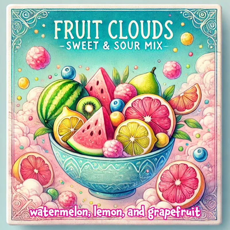 Fruit Clouds: Sweet & Sour Mix freeze-dried candy