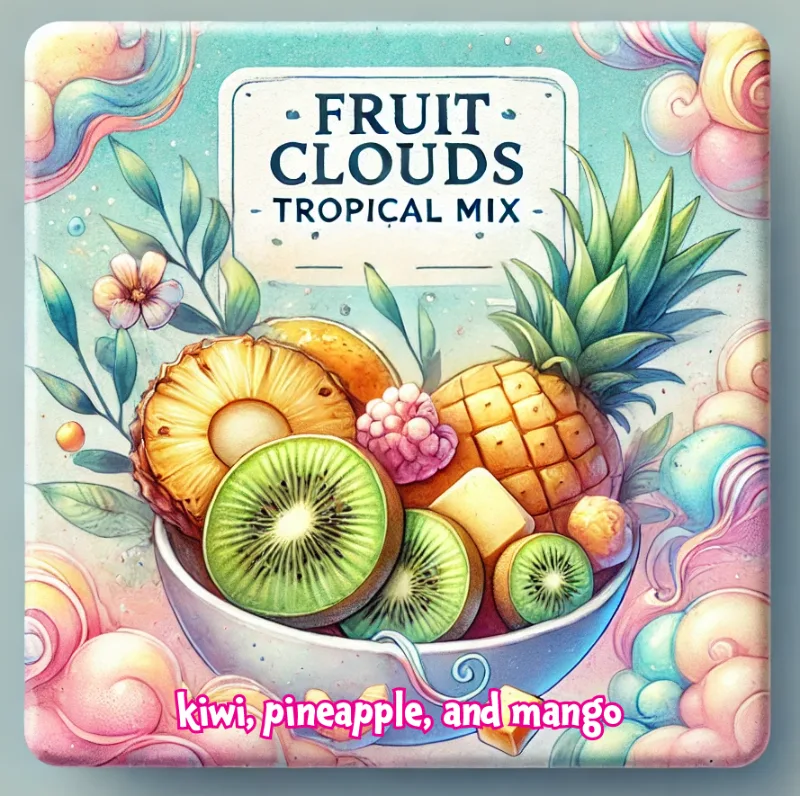 Fruit Clouds: Tropical Mix freeze-dried candy