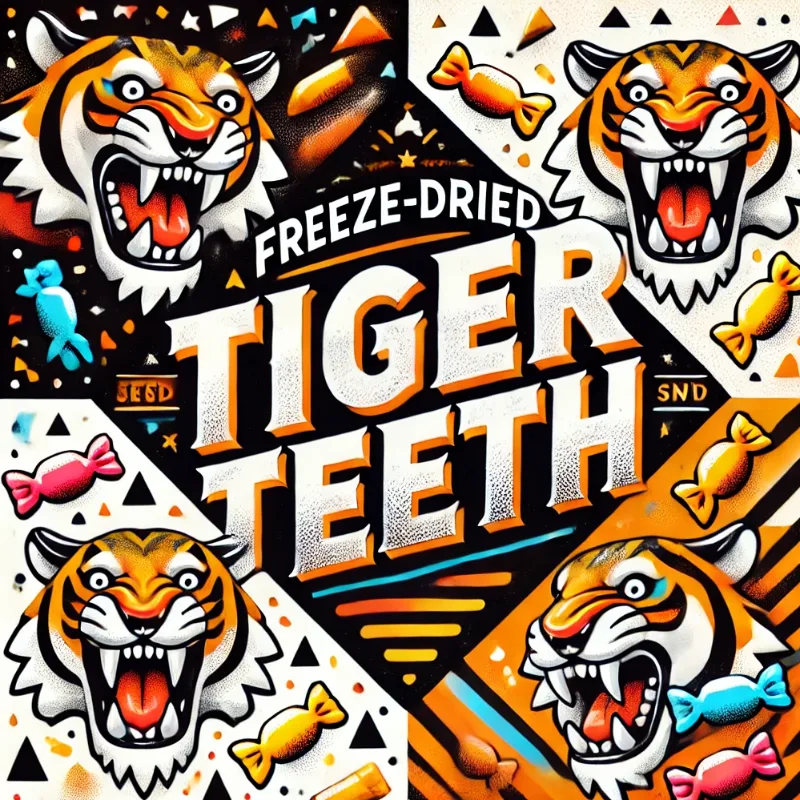 Tiger Teeth freeze-dried candy